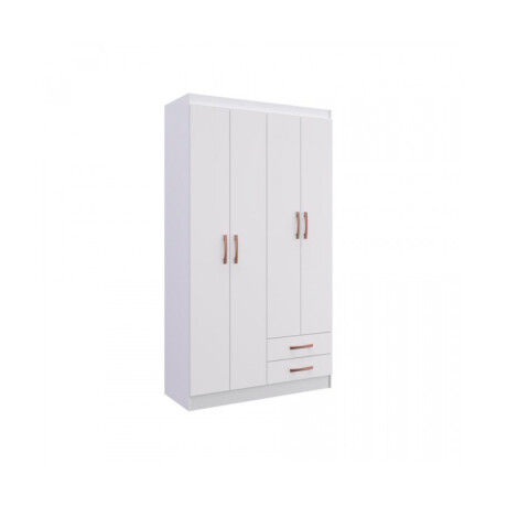 Ropero 4 Puertas 2 Cajones Blanco Italia Rp-10204bl Ropero 4 Puertas 2 Cajones Blanco Italia Rp-10204bl