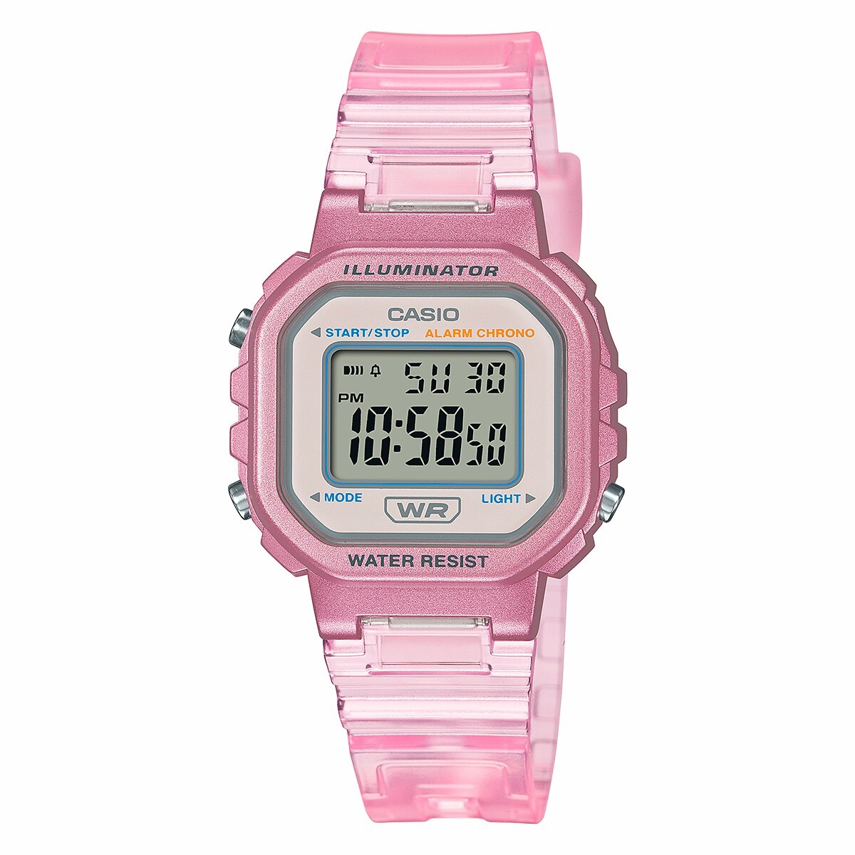 Reloj CASIO LA20WHS-4ADF en Resina Rosa Esfera 35mm 