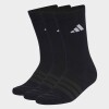 Medias Adidas SportswearAcolchadas, 3 Pares. Negro