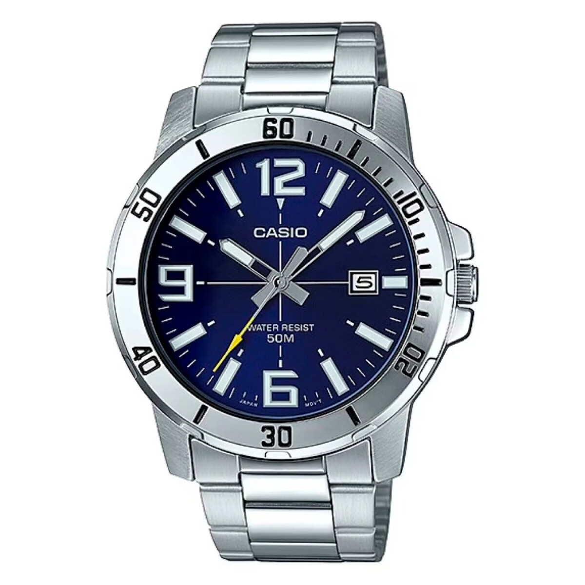 Reloj CASIO MTPVD01D-2BVUDF Cuero Azul Esfera 44mm 