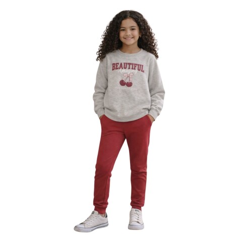 CONJUNTO 4-10 KAKI ROJO