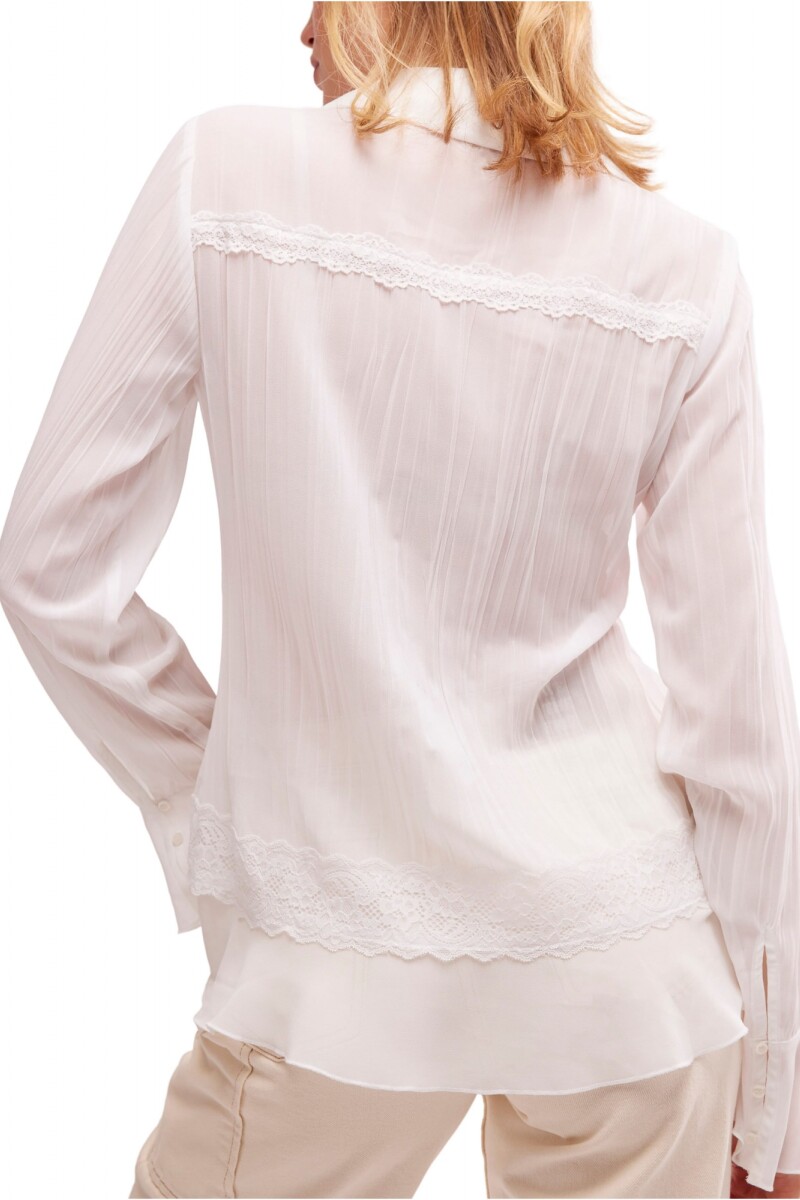 BAD AT LOVE BLOUSE SOLID Marfil