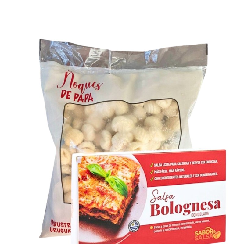 Combo Ñoquis LCDLC 1 kg + Salsa Bolognesa