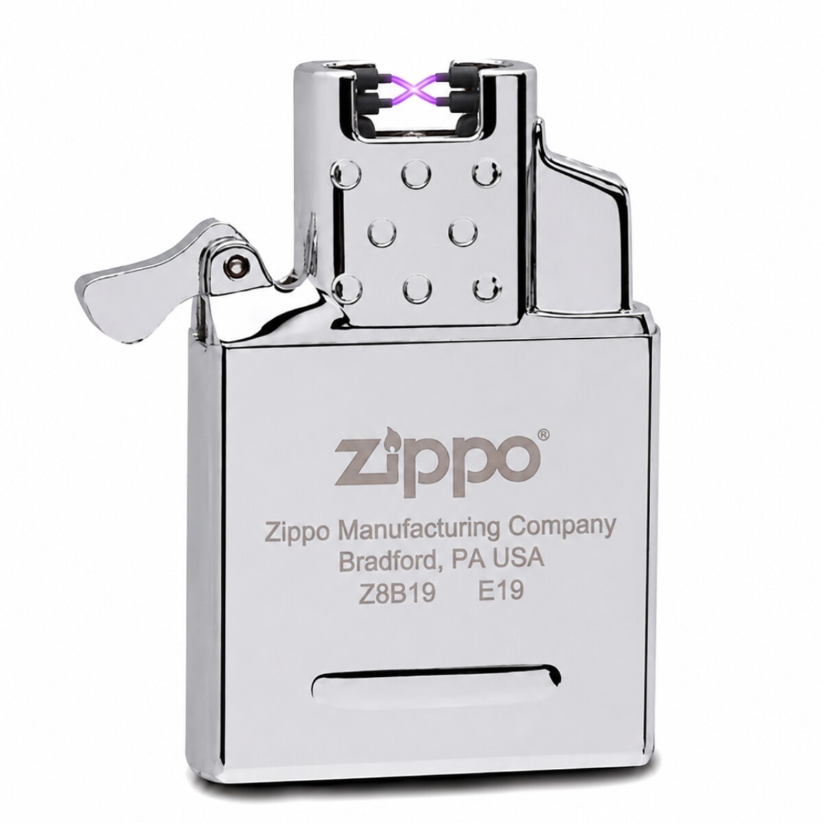 Encendedor ZIPPO 65828 Plateado Electrico USB Recargable 