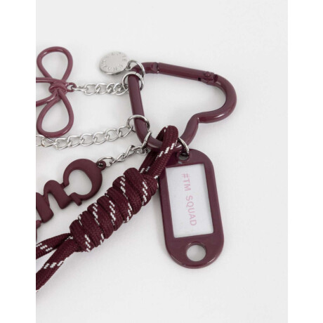 Llavero Y Charm Multidijes Teddy Combinacion Bicolor