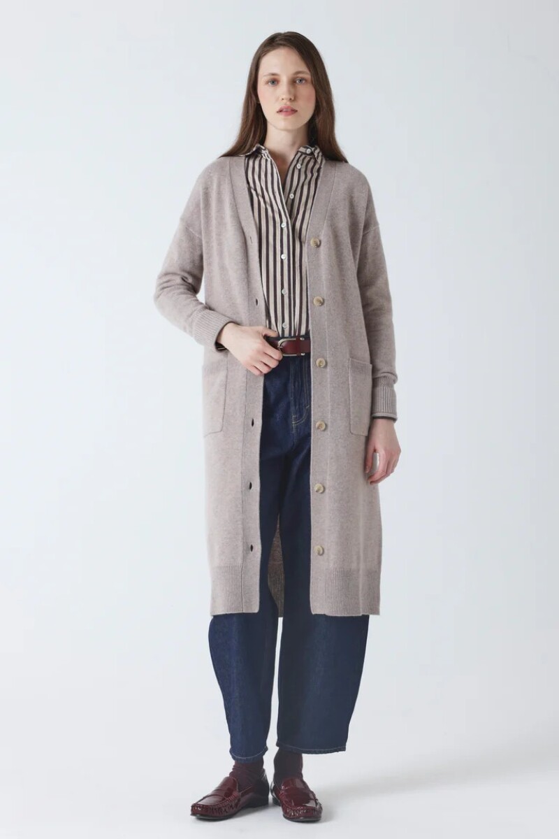 CARDIGAN LARGO Beige