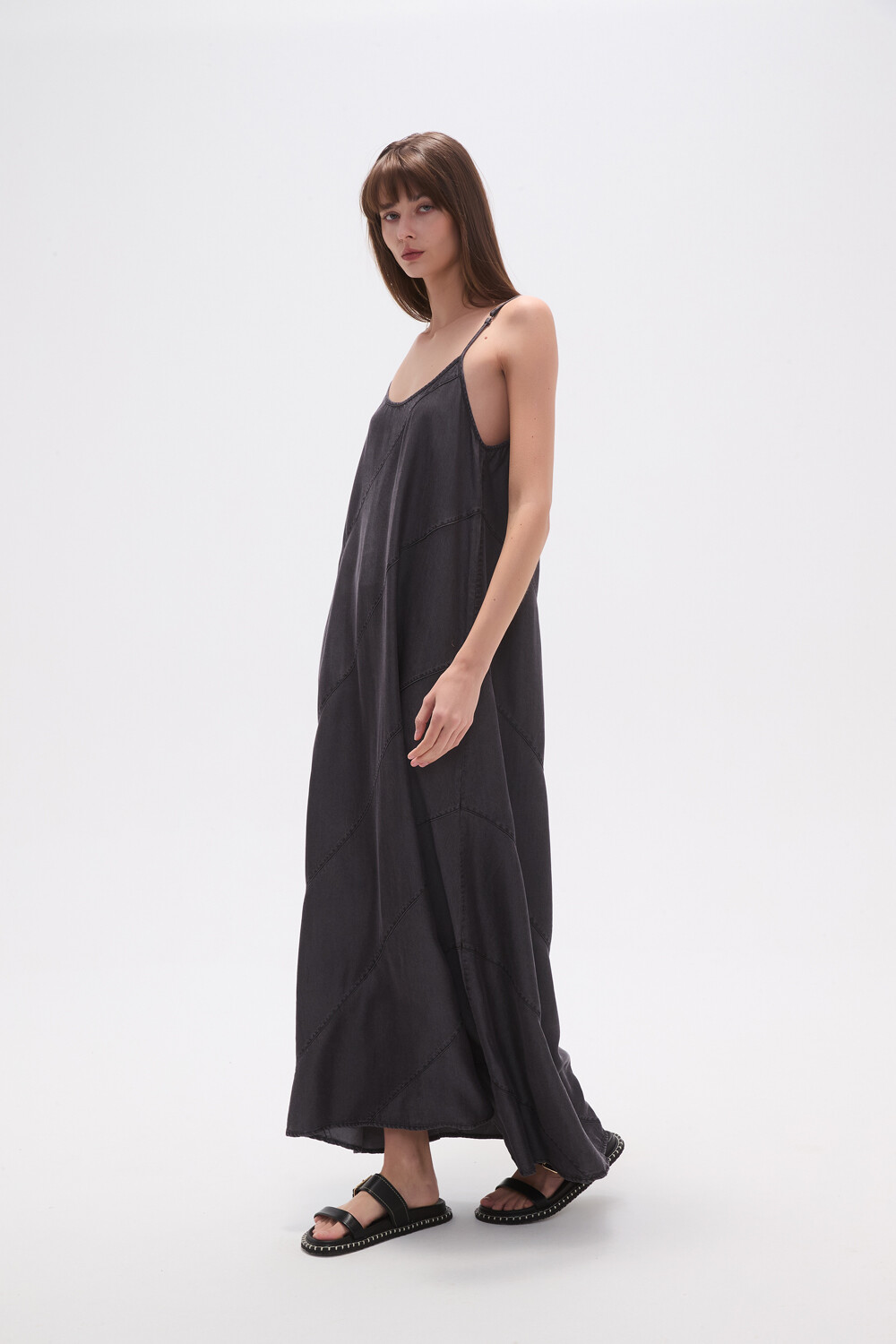 Vestido Miragoane Gris Medio