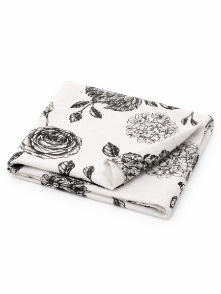 MANTEL ESTAMPADO NEGRO