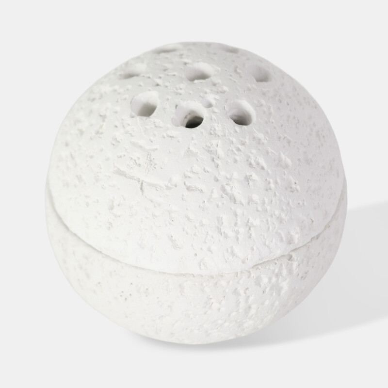 QUEMADOR BLANCO P/INCIENSO 3Pzas 8.5X7.5CM Unica