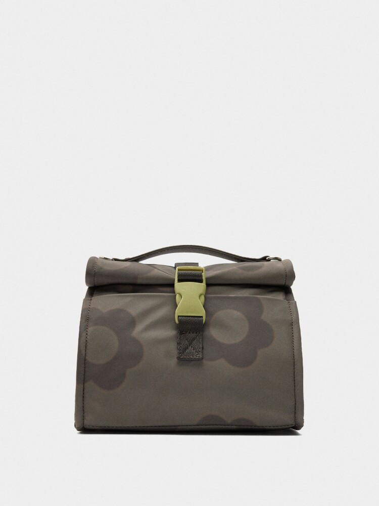 Bolsa Porta-Alimentos De Nylon Estampado Floral multicolor