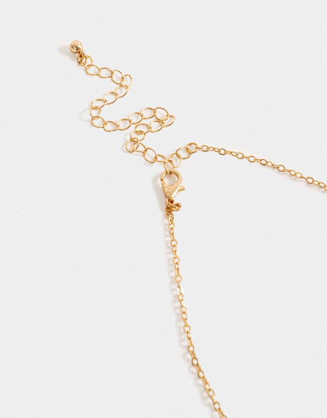 Collares Cortos Corazón Collar Corto Multi Dije Corazón - Dorado