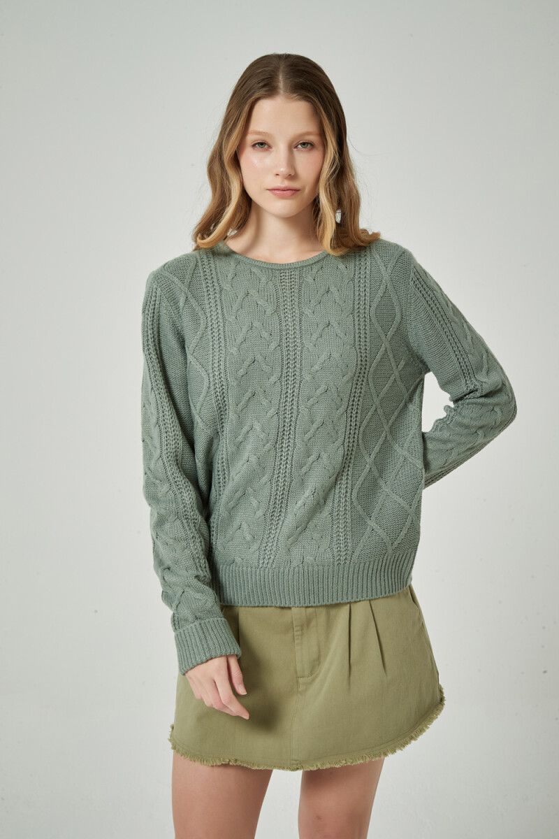 Sweater Focio - Verde Grisaceo 