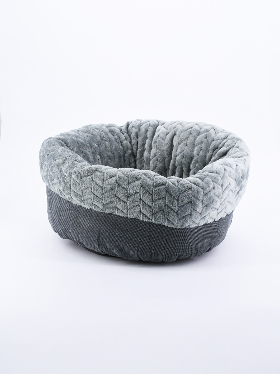 CAMA CIRULAR MASCOTAS - GRIS (V) 
