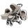 Kit Cochecito Carestino London 3 en 1 + Moisés + Butaca + Accesorios Beige