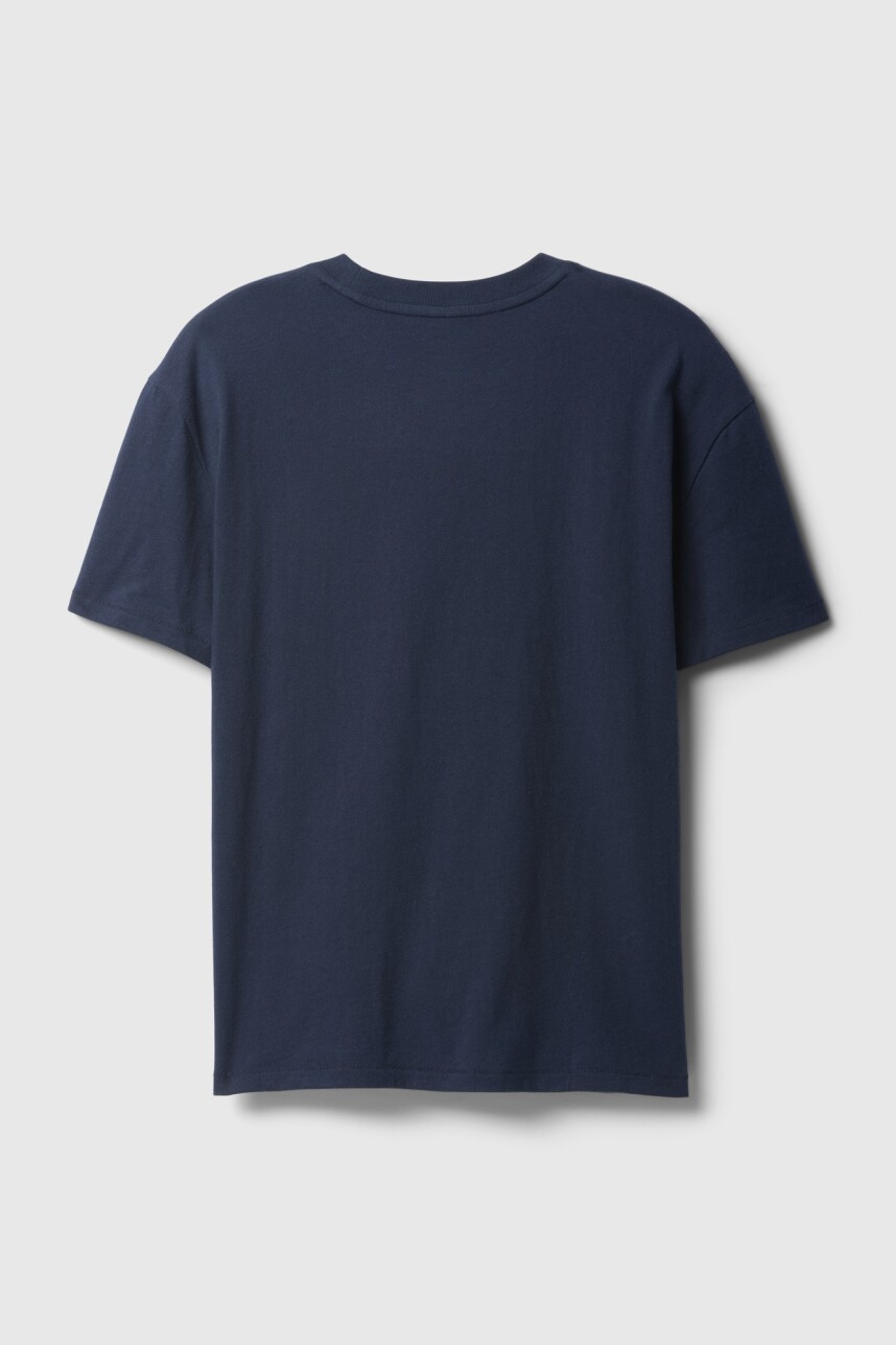 Remera Básico Con Bolsillo Niño Tapestry Navy