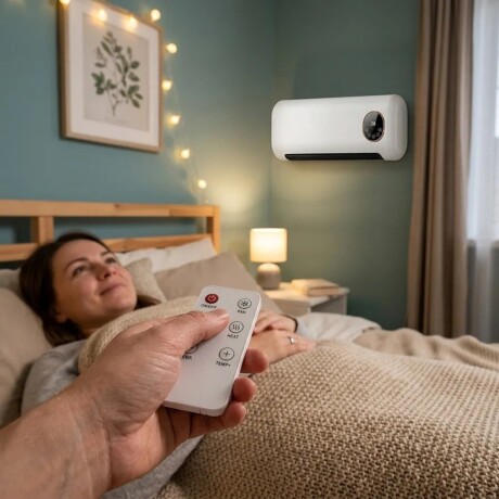Calefactor De Pared Con Display + Accesorio Para Secar Ropa Calefactor De Pared Con Display + Accesorio Para Secar Ropa
