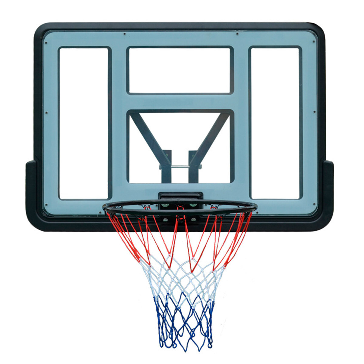 Tablero Basket 110x75+ Aro C/Resortes+ Red+ Soporte - Bkt001018 