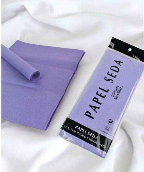 Papel seda 50x66 cm. paquete x 10 LILA