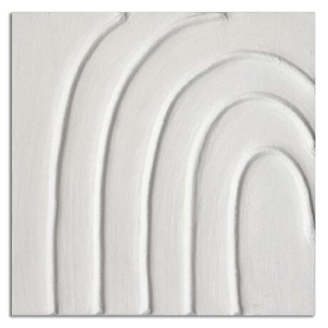 Cuadro Canvas 50X50Cm Pintura Arcoiris Blanco Cuadro Canvas 50X50Cm Pintura Arcoiris Blanco