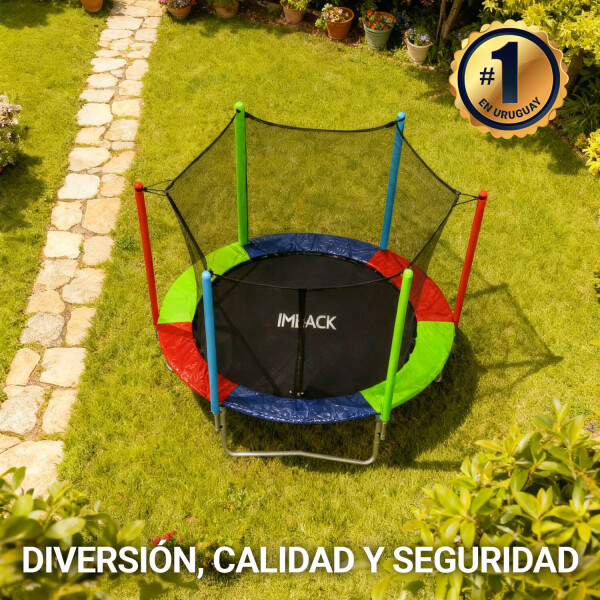 Cama Elastica 1.83 M Trampolin Saltarin Niños Adultos Grande Con Red Proteccion Imback Multicolor Cama Elastica 1.83 M Trampolin Saltarin Niños Adultos Grande Con Red Proteccion Imback Multicolor