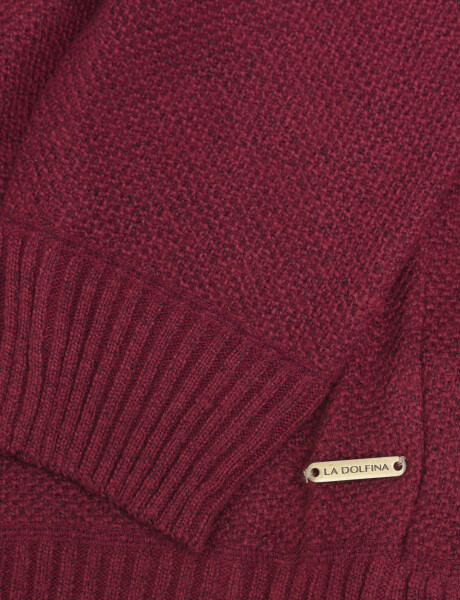 Sweater jaspeado rojo