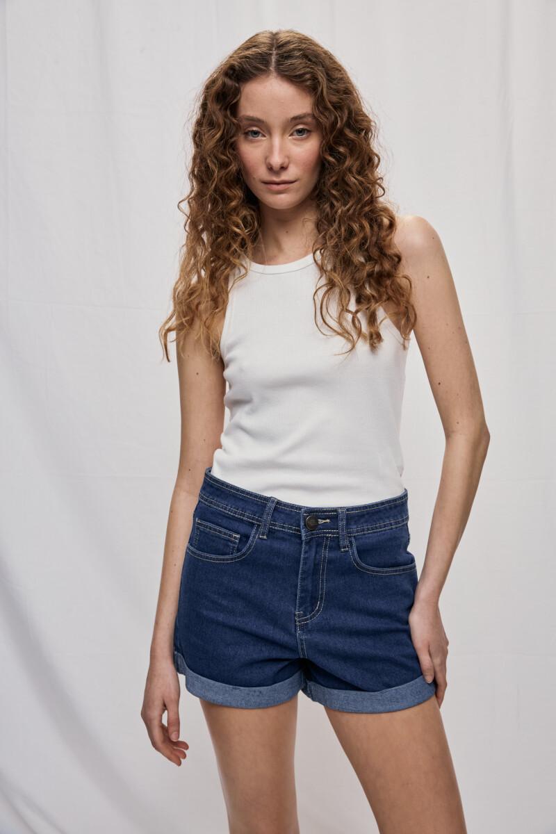 SHORT TINTO Azul