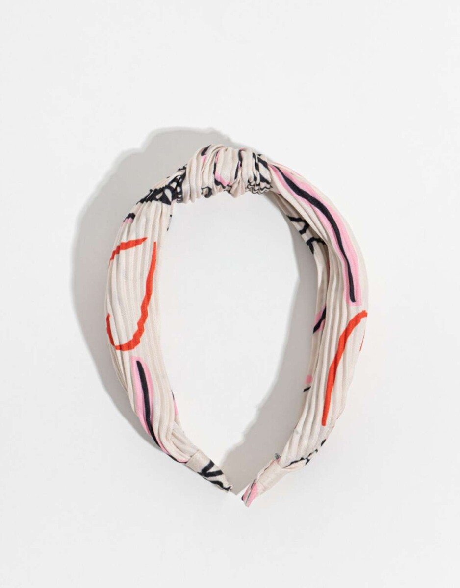 Vincha Con Nudo - Combinacion Multicolor 