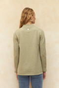 POLERA FLOR Verde Seco