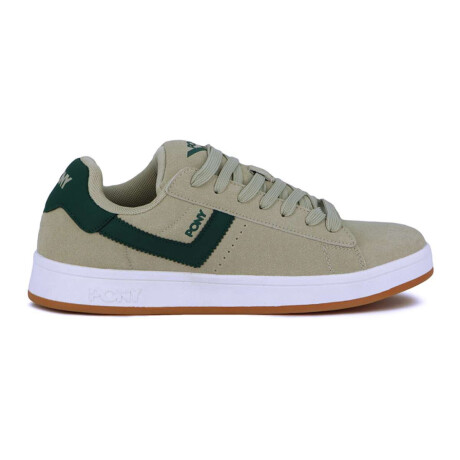 Pony Calzado Lifestyle Square Gamuza Hombre Beige-Verde