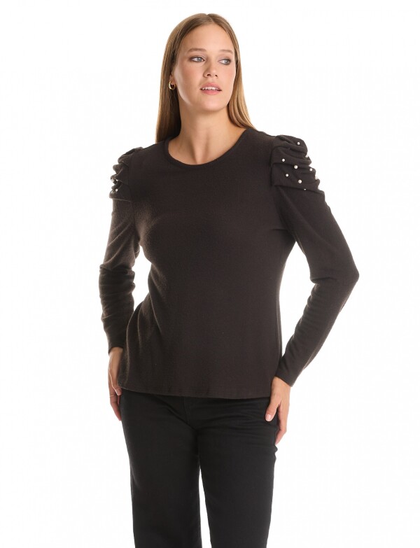 Buzo Soft Perlas NEGRO