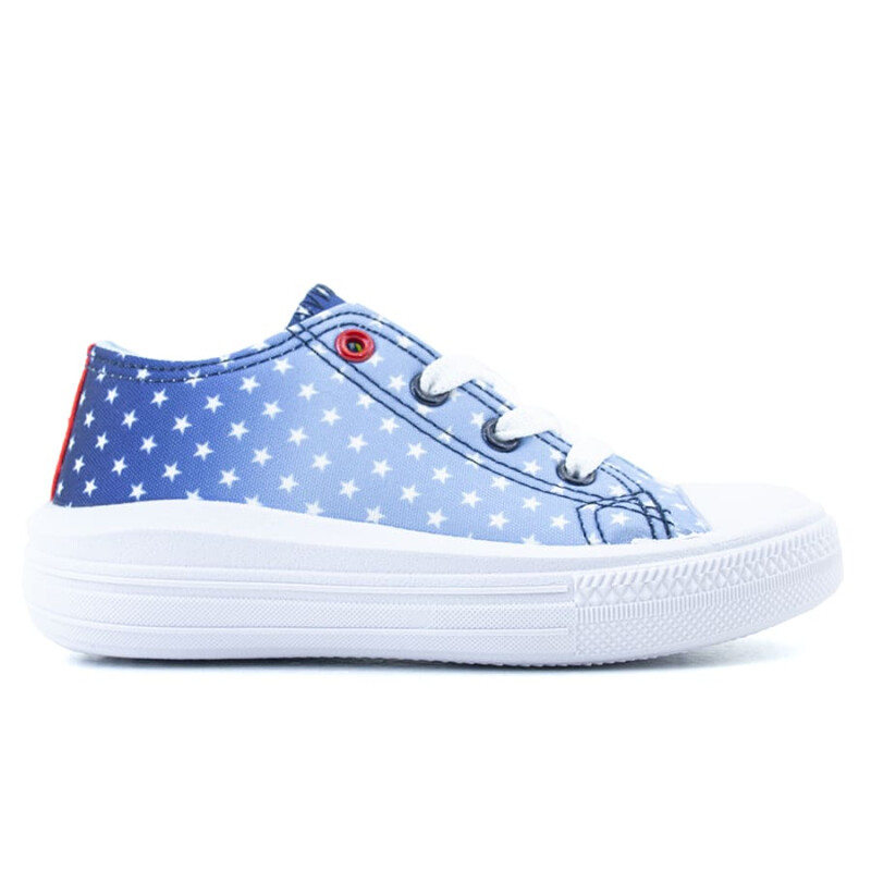 DC Casual plataform canvas Azul