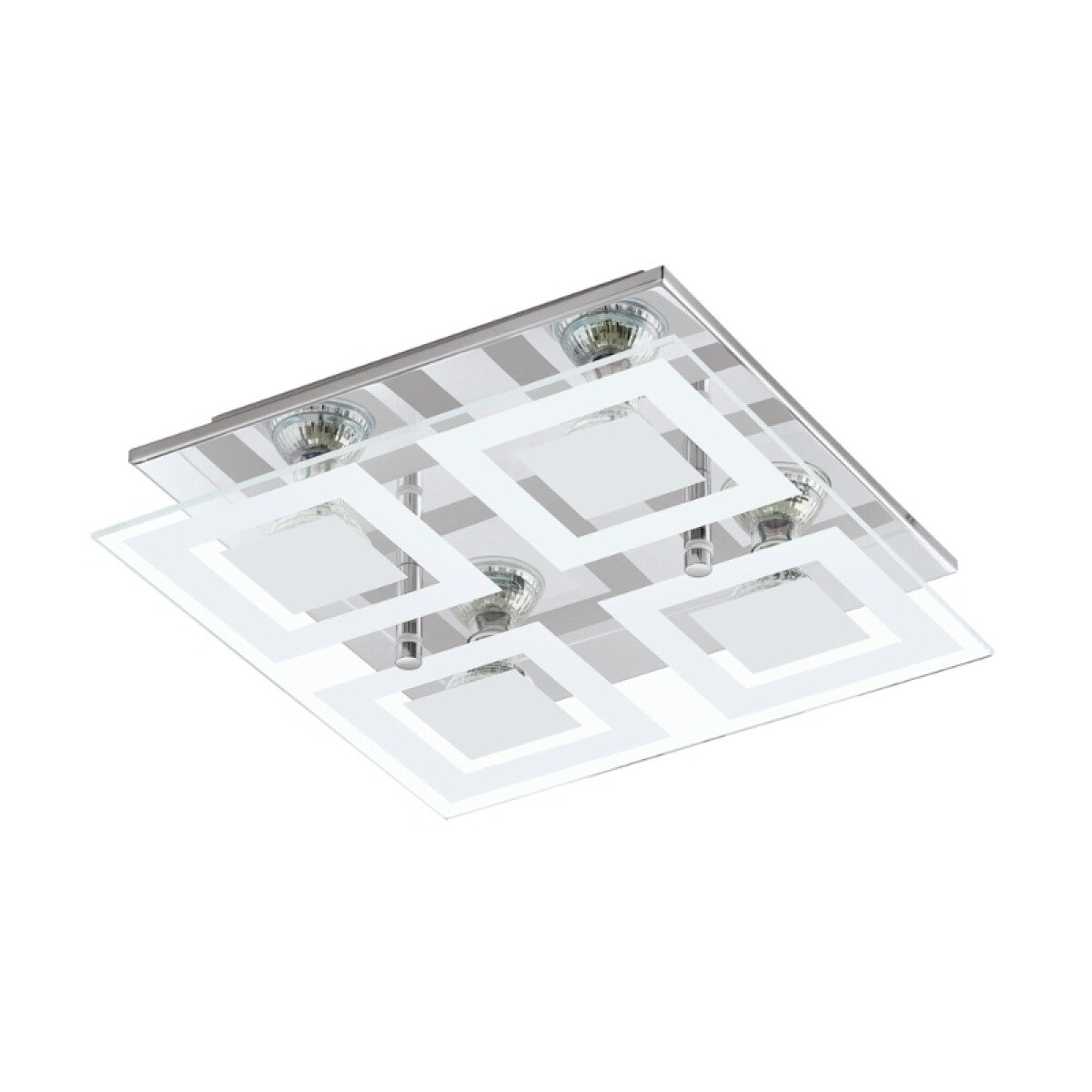 Lámpara de techo vidrio 4XGU10 incluidas ALMANA - EG0328 