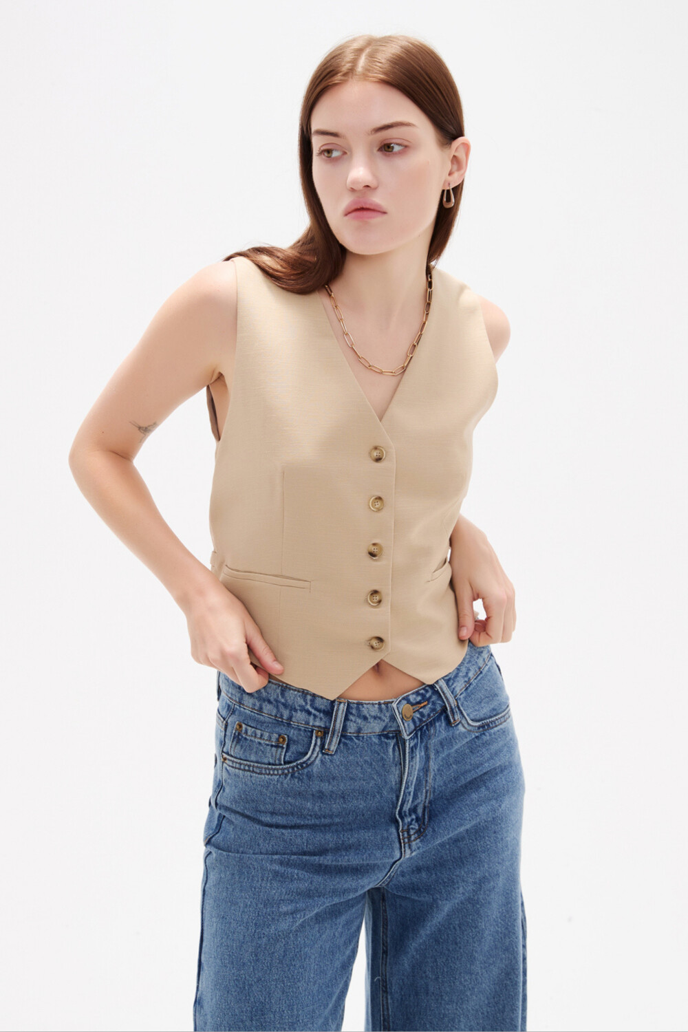 Chaleco Nayara Beige