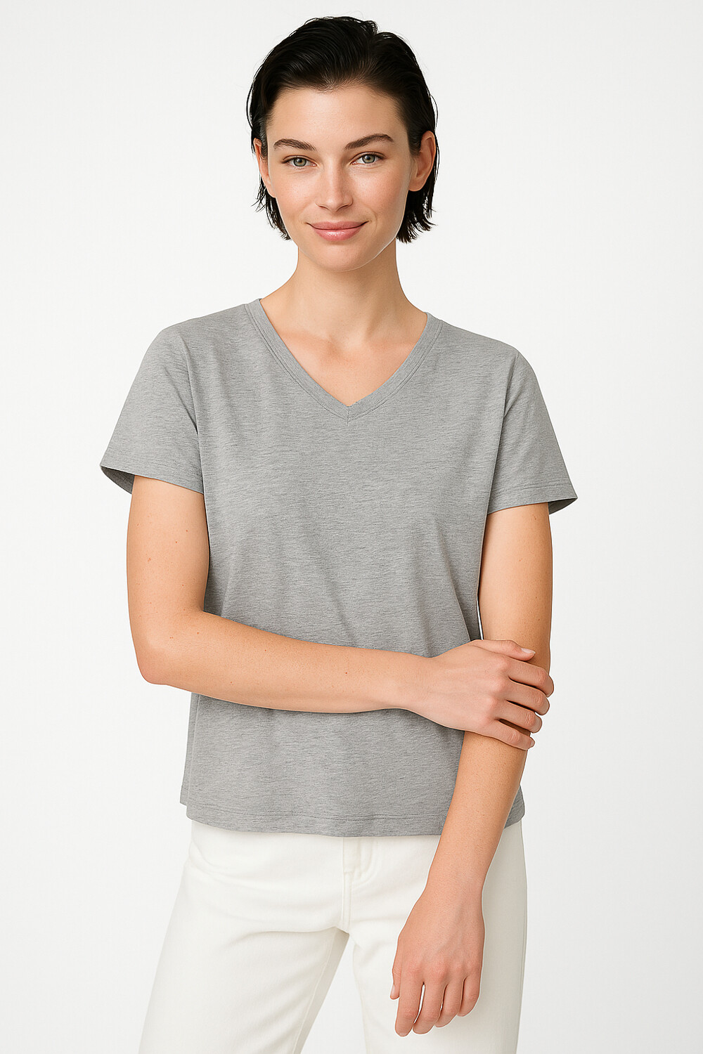 Remera Blumme Gris Melange Medio