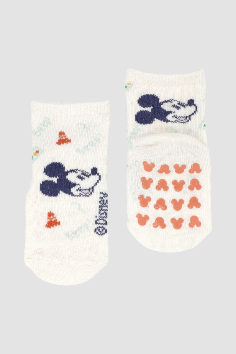 Medias individuales algodón bebe con abs mickey Variante 26