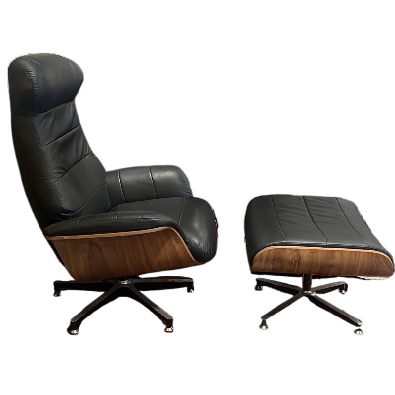 POLTRONA RECLINABLE PAIGE- 100% CUERO - NEGRO - PRODUCTO CON DETALLES - POLTRONA RECLINABLE PAIGE- 100% CUERO - NEGRO - PRODUCTO CON DETALLES -