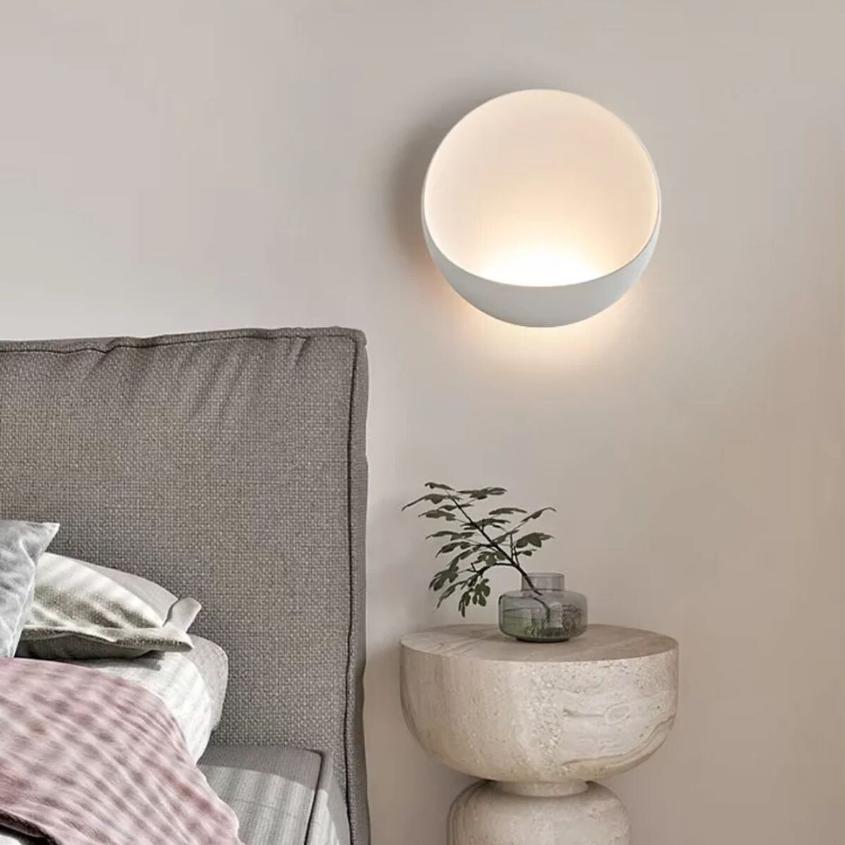 LUMINARIA DE PARED THE BOTON Blanco 