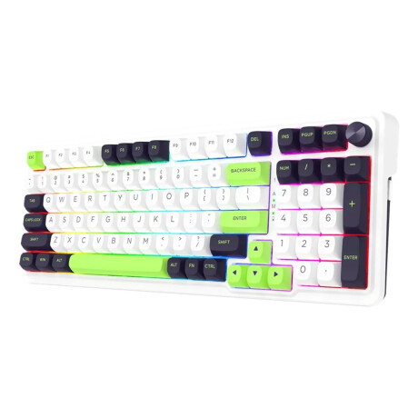 Teclado Gamer Redragon Eisa Max K686 RGB White Green Teclado Gamer Redragon Eisa Max K686 RGB White Green