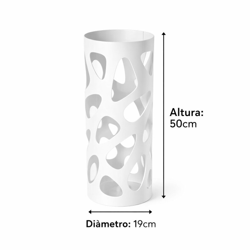 Paraguero de Metal Calado - Blanco Paraguero de Metal Calado - Blanco