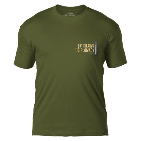 Remera con diseño militar 671 Grains of Diplomacy