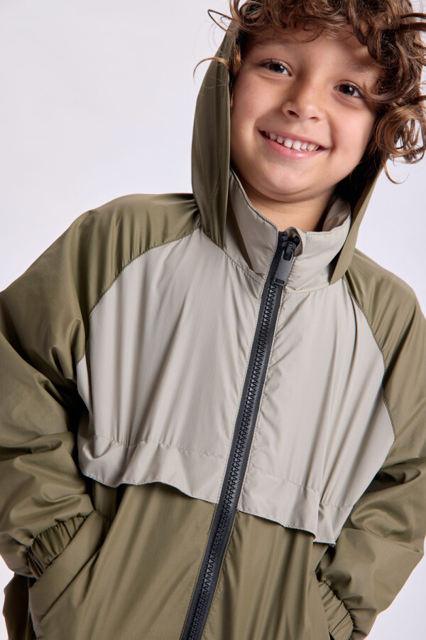 Campera pilot Combinada Verde