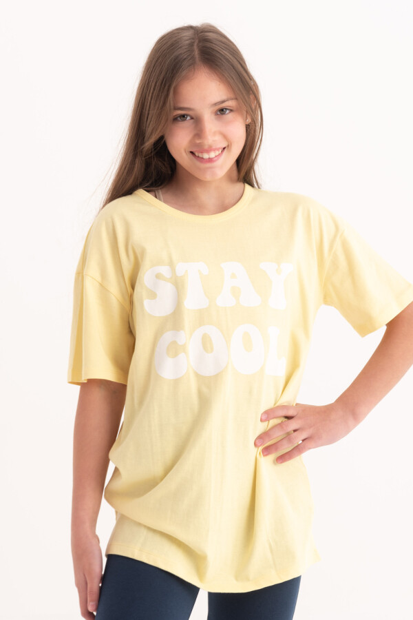 Camiseta manga corta Cool Amarilla