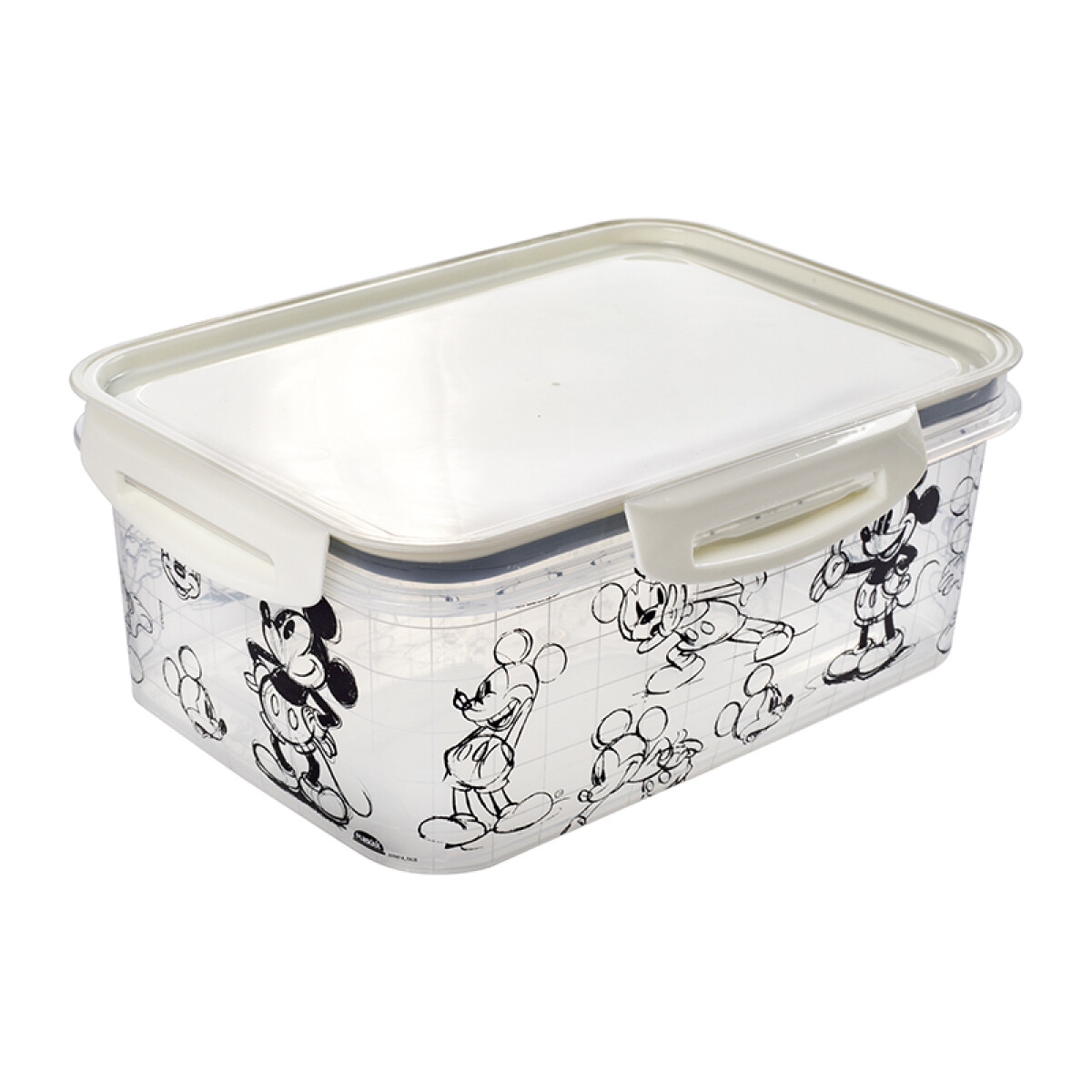 Pote Rectangular con Traba Mickey 2,6 Lts 