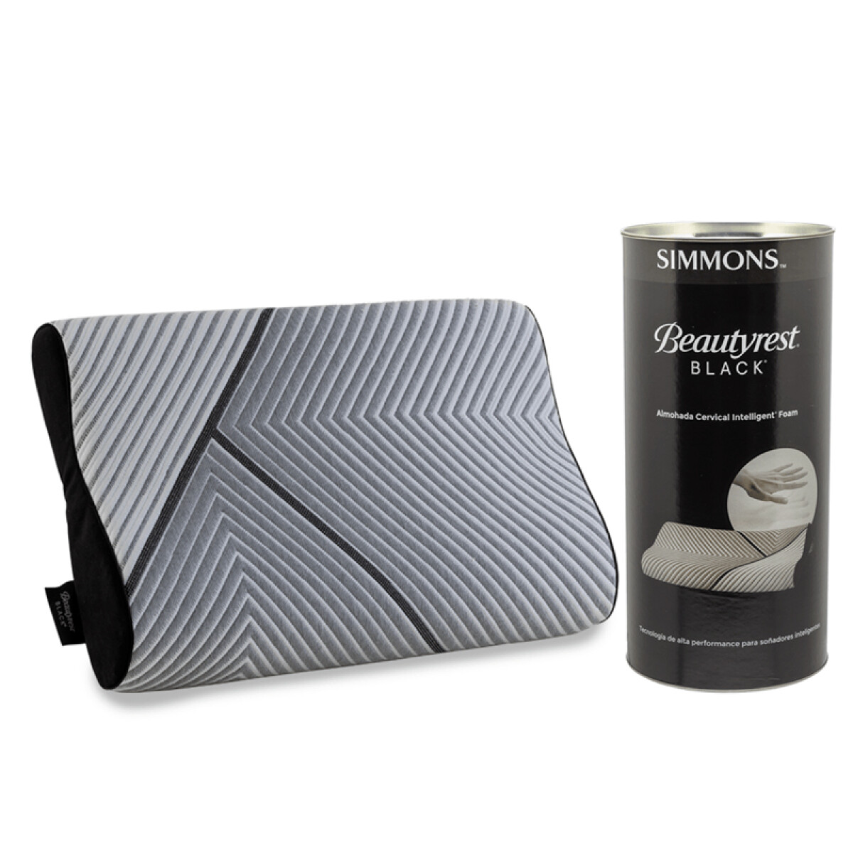 Almohada Simmons Cervical Black 