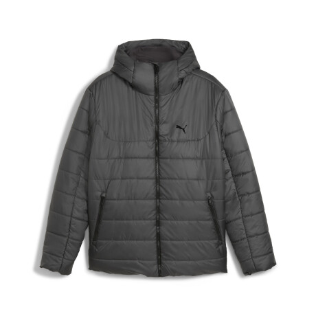 ESS Hood.Padded Jkt.68521144 Gris Oscuro