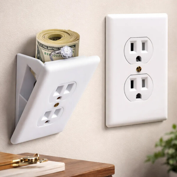 Caja De Seguridad Enchufe Escondite Con Llave Caja De Seguridad Enchufe Escondite Con Llave