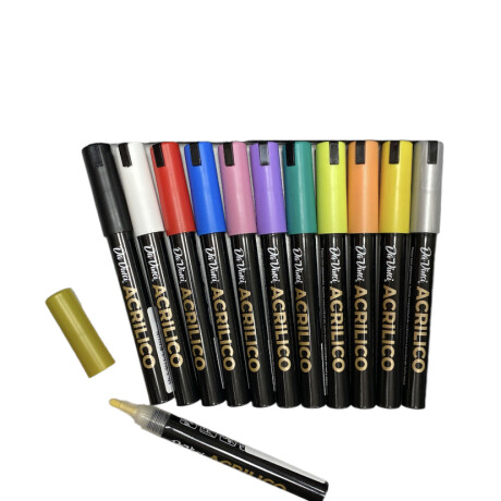 Marcador Da Vinci Acrilico 3 mm Negro