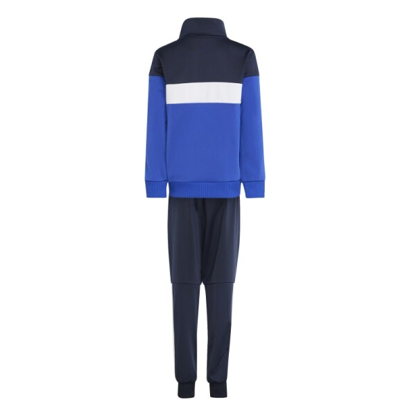 Conjunto Adidas Tiberio 3 Rayas Colorblock Niños Azul