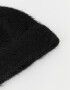 Gorro Romántico Gorro Efecto Peluche - Negro