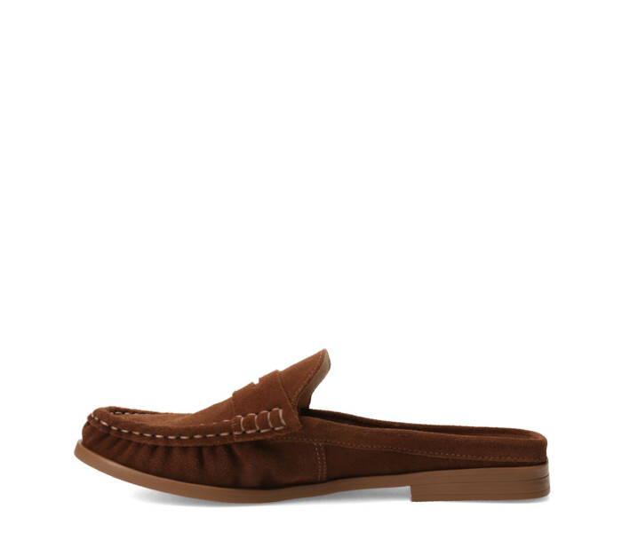 Zuecos de Mujer Bottero Mocasin Marrón Café